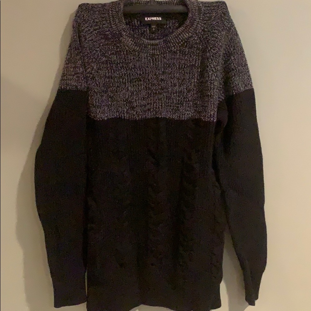 Express MEN S small cotton black grey color casual sweater sweatshirt